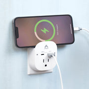 Amaze Dual Port USB Wall Charger with Phone Holder