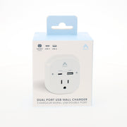 Amaze Dual Port USB Wall Charger with Phone Holder