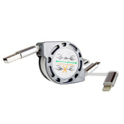 3FT 3 IN 1 Universal Retractable Data Cable