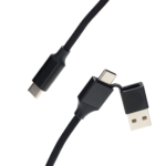 Amaze 5 ft Dual Connector (USB-C to USB-A/C) High-Speed Charging Cable