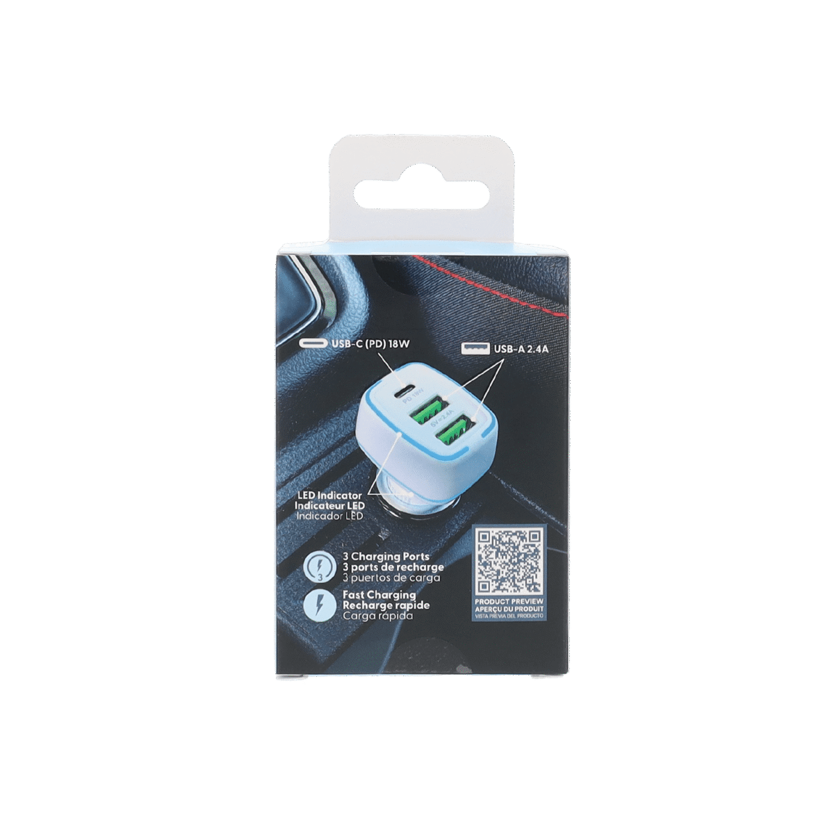 Amaze 18W 3 Port Car Charger - Image 4