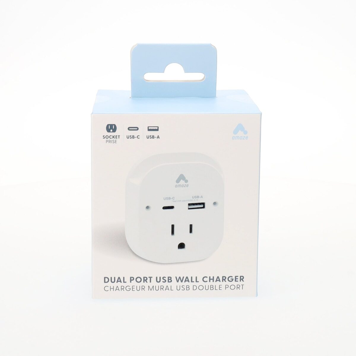 AMZ-EXT_Packaging_1800x1800 Amaze Dual Port USB Wall Charger with Phone Holder - Image 3