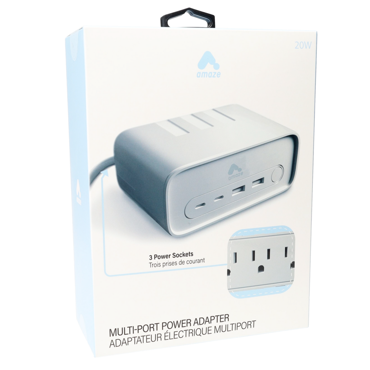 EXTCORD1_AMAZE_Power-Adapter_Packaging_Angled_1800x1800 Amaze Multi-port Power Adapter - Image 2