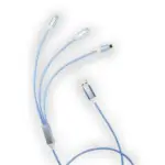 Amaze 4FT 3 in 1 LED Light Up Cable (Blue Light)
