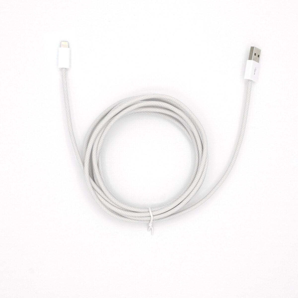 WhiteAtoLcable.jpg Amaze 10FT USB-A to Lightning Braided Cable - Image 3