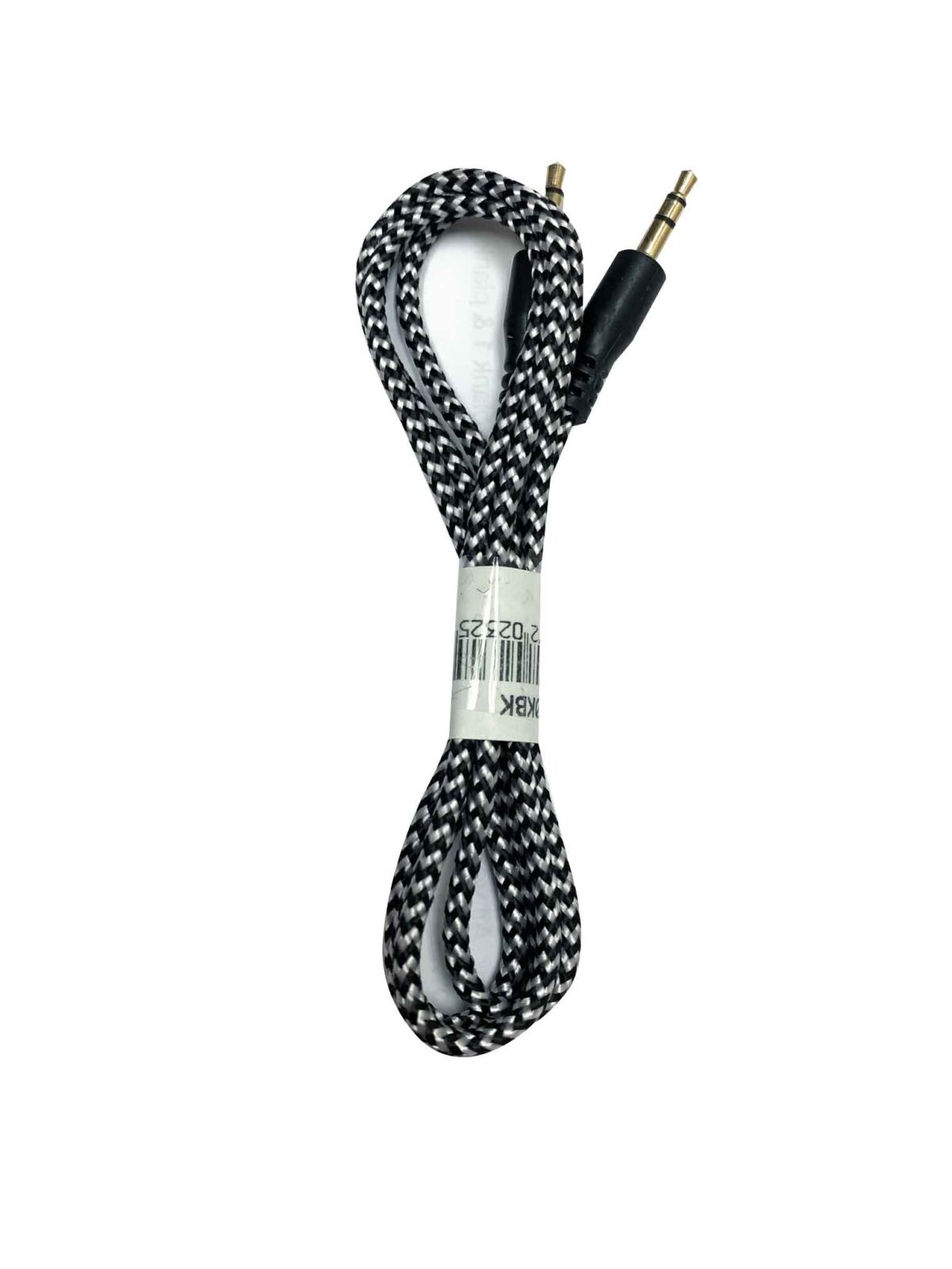 blackaux.jpg 3FT Knitted AUX Cable - Image 1