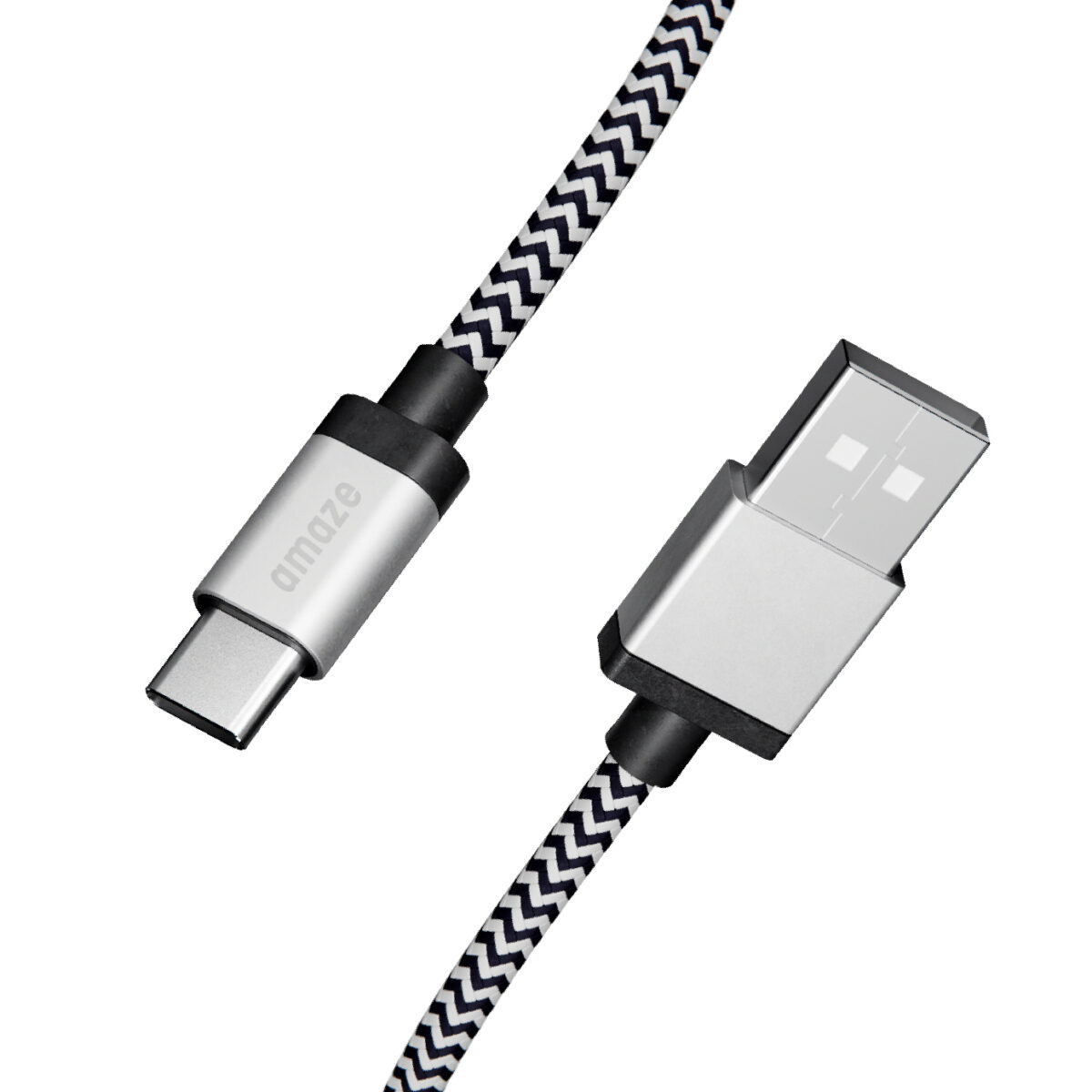 AMZC1001_01 AMAZE 10FT USB-A TO USB-C Premium Braided Cable - Image 1