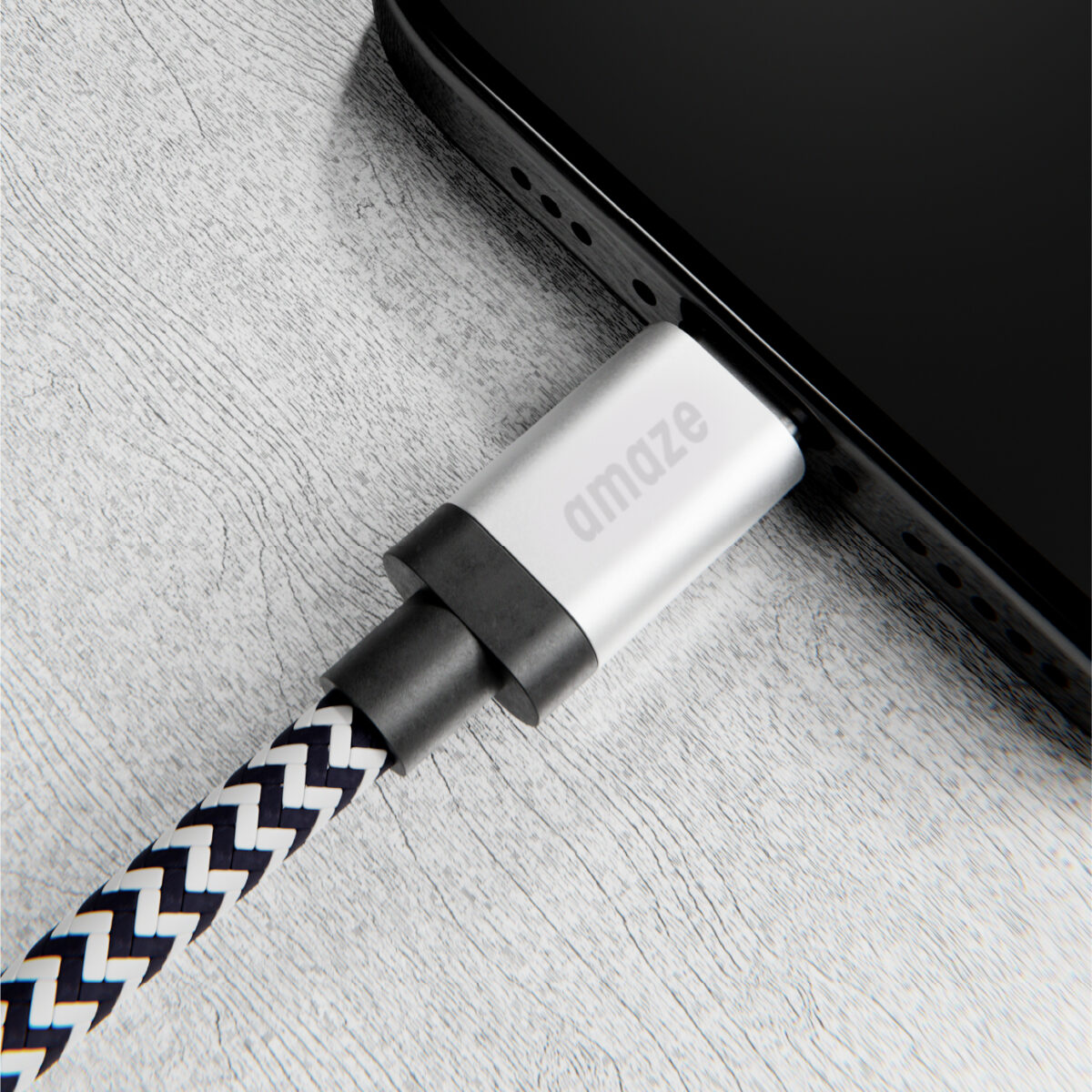 AMAZE 10FT USB-A TO USB-C Premium Braided Cable - Image 2