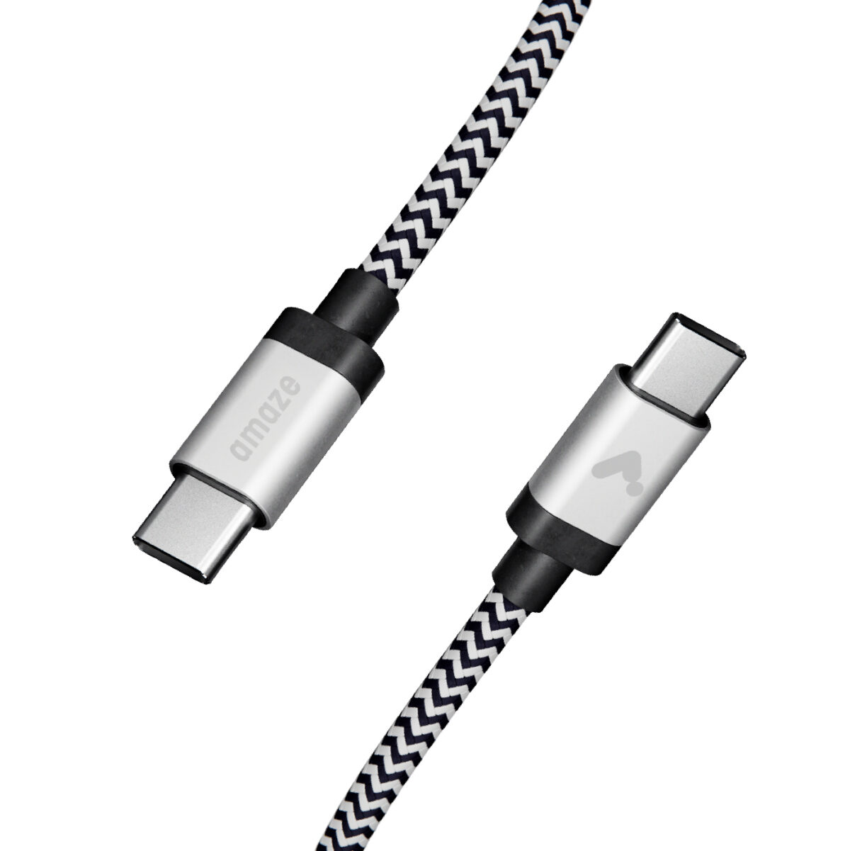 AMZC0703_01 AMAZE 7FT USB-C TO USB-C Premium Braided Cable - Image 1