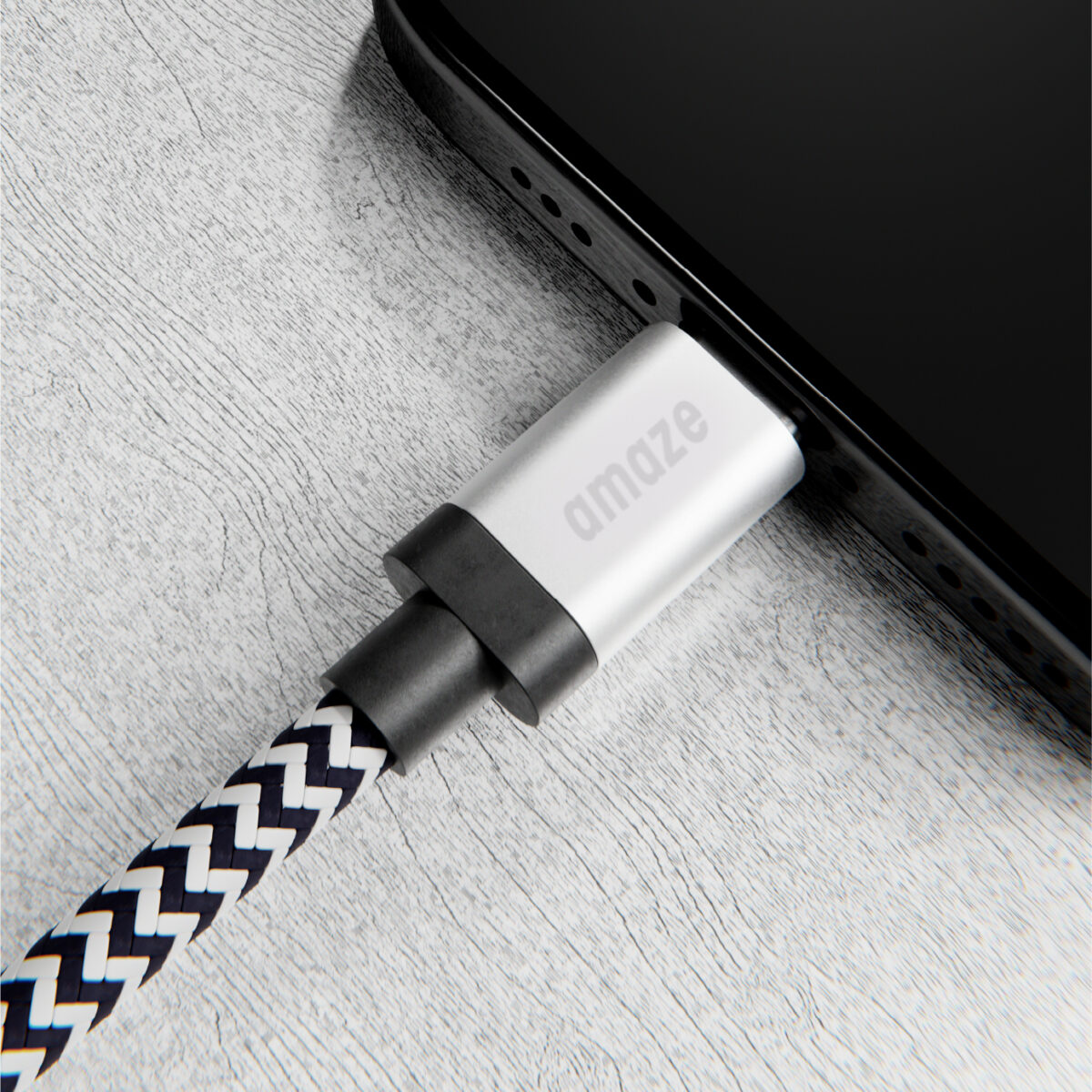 AMAZE 7FT USB-C TO USB-C Premium Braided Cable - Image 2