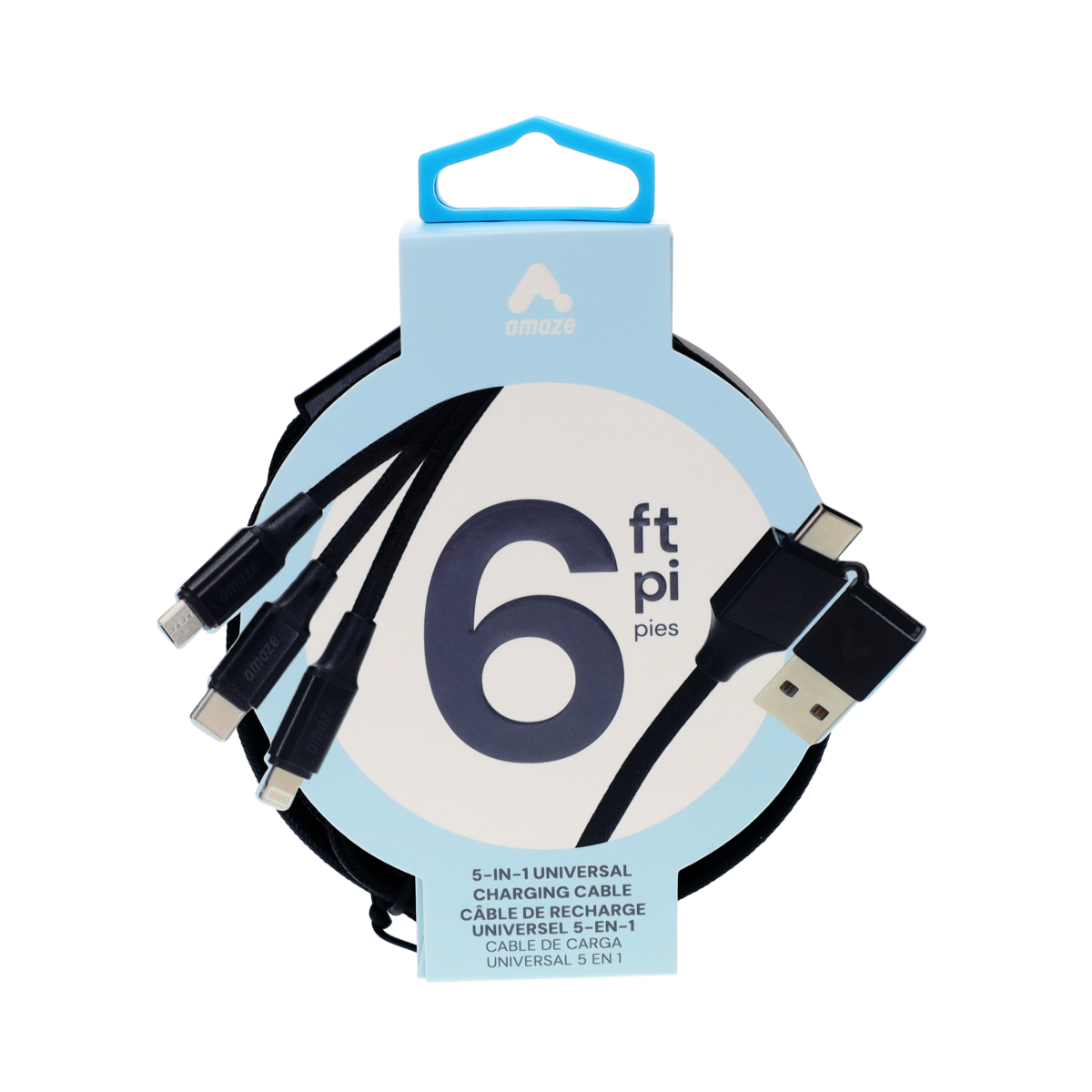 6 ft 5-in-1 Universal Charging Cable - Image 3