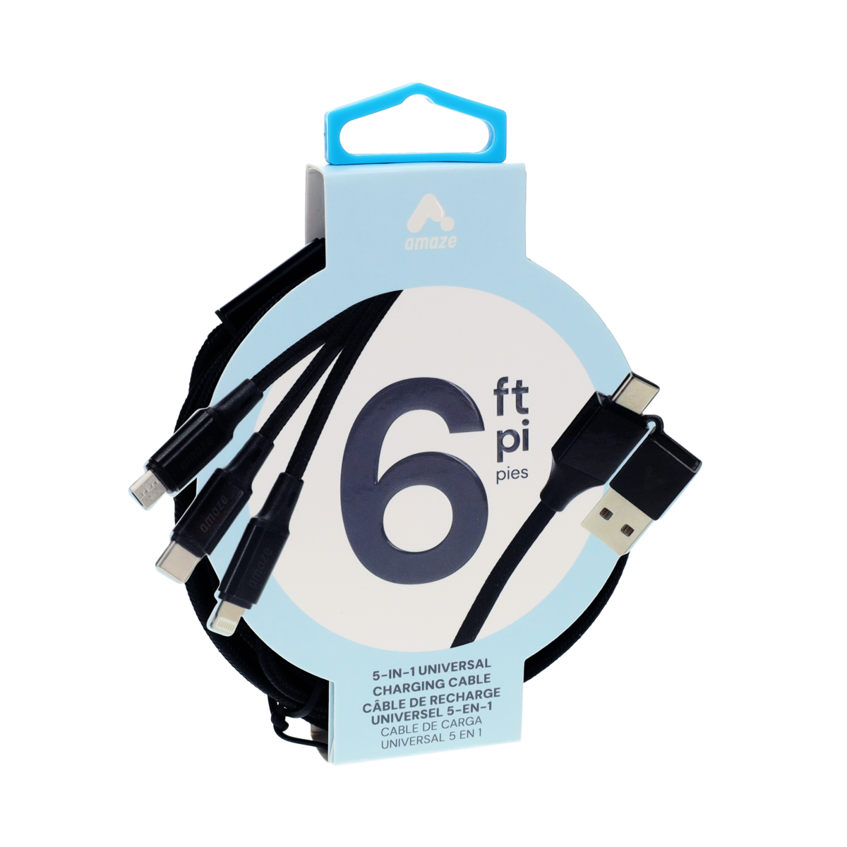6 ft 5-in-1 Universal Charging Cable - Image 4