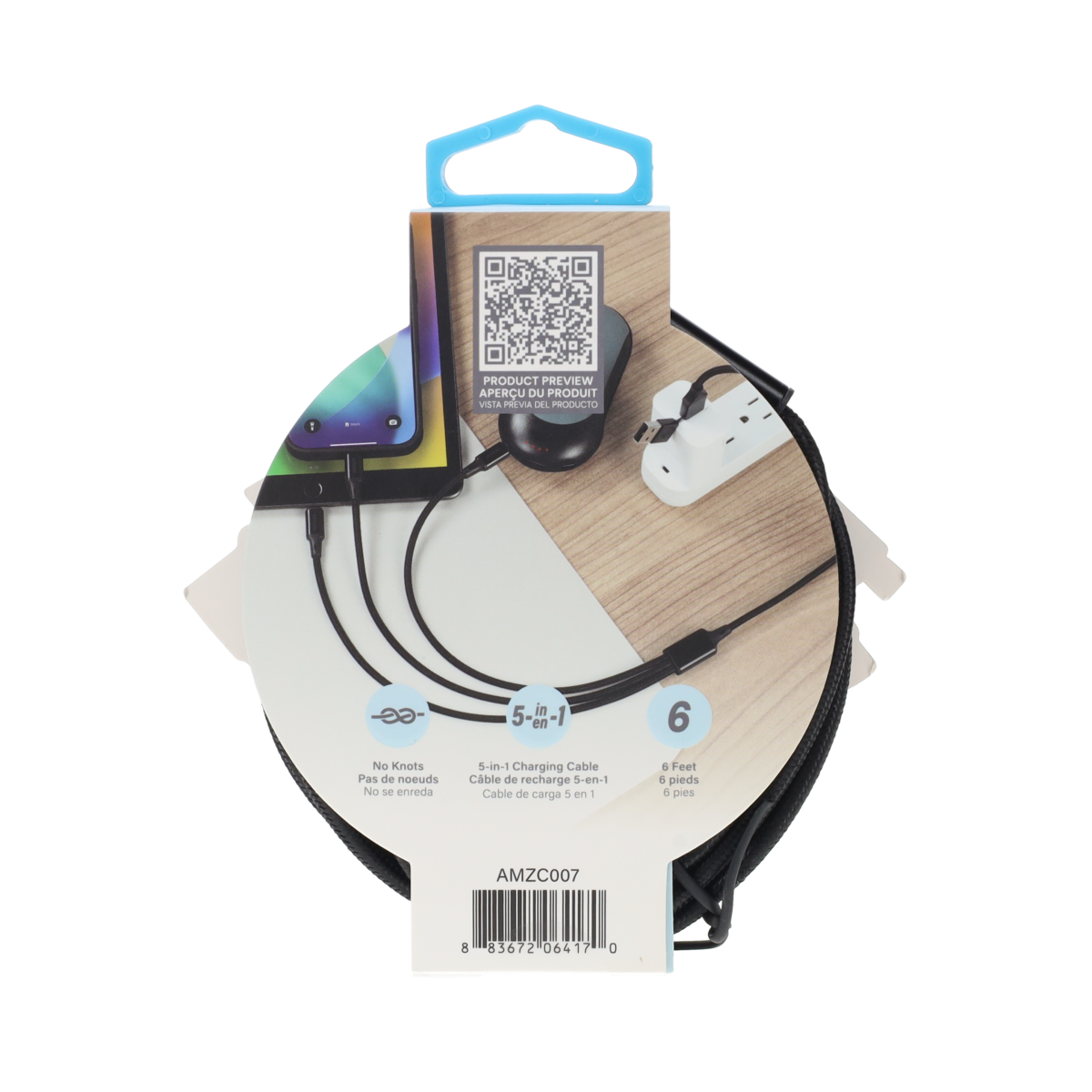 6 ft 5-in-1 Universal Charging Cable - Image 5
