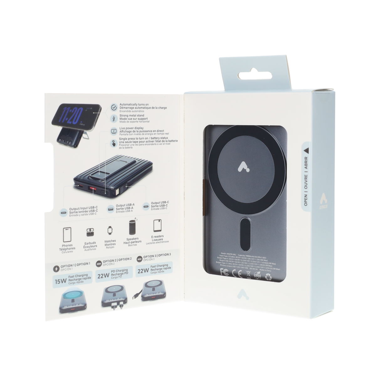 10,000 mAh Powerbank with Built-In Cable - Image 5
