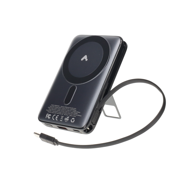 10,000 mAh Powerbank with Built-In Cable