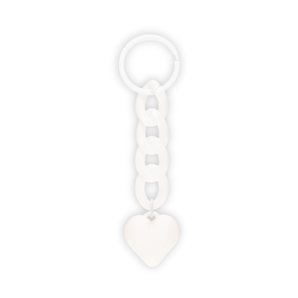 Frosted Love Pendant Keychain - Image 3