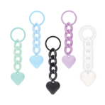 Frosted Love Pendant Keychain