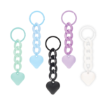 Frosted Love Pendant Keychain