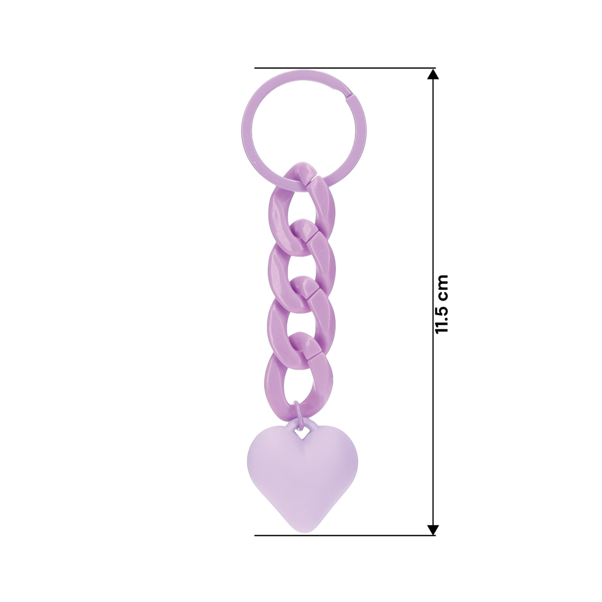 Frosted Love Pendant Keychain - Image 2