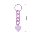 Frosted Love Pendant Keychain - Image 2