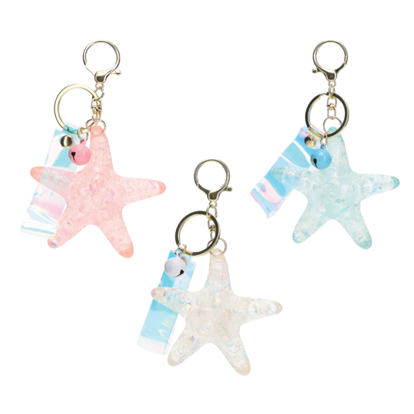 Crystal Sea Star Keychain