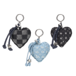 Denim Heart Keychain