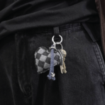Denim Heart Keychain - Image 2
