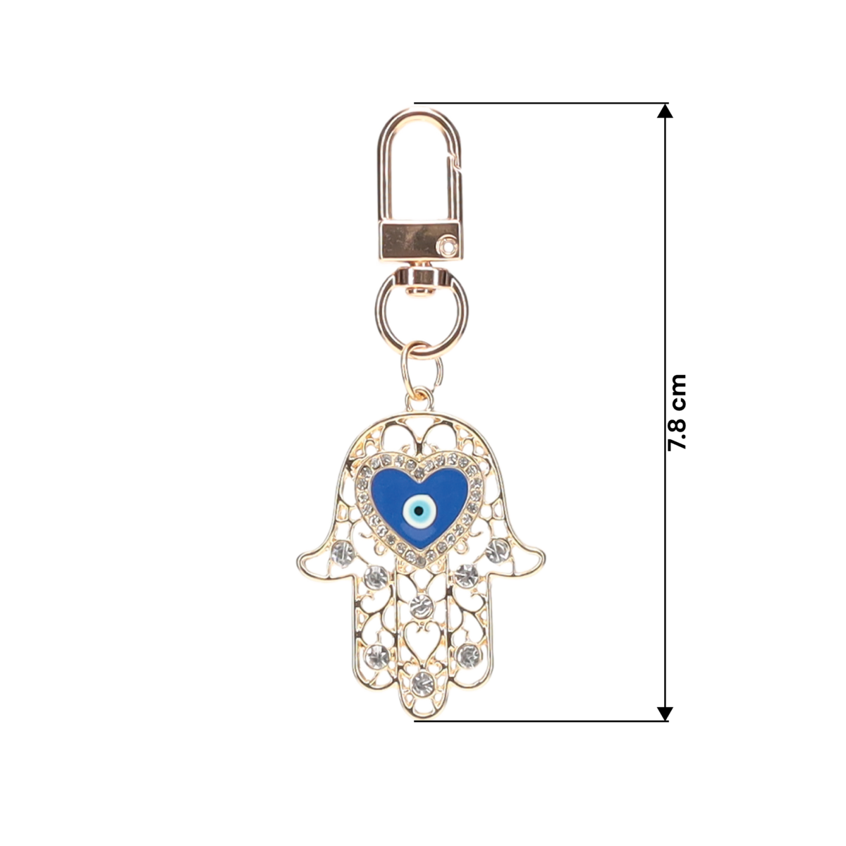 Hamsa Zinc Alloy Keychain - Image 2